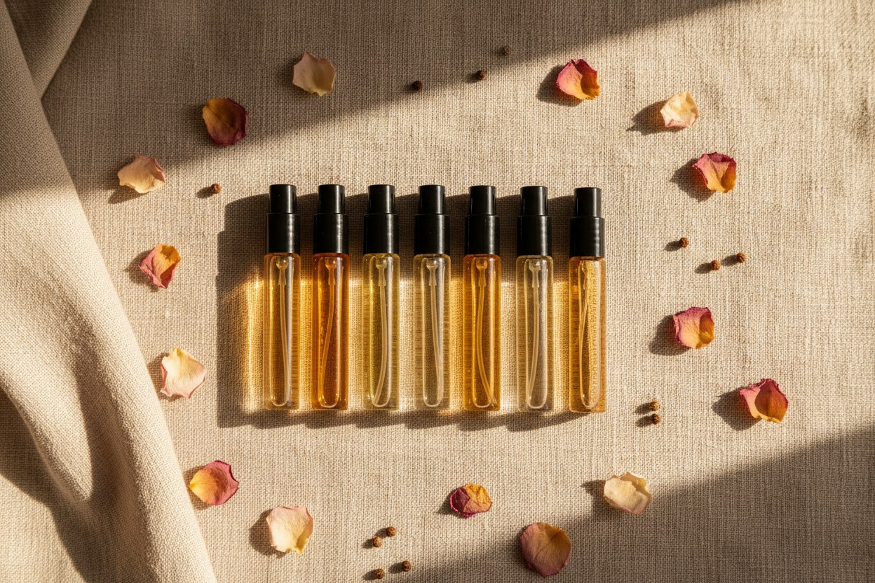 Keşif seti — beş küçük atomizer bir arada
